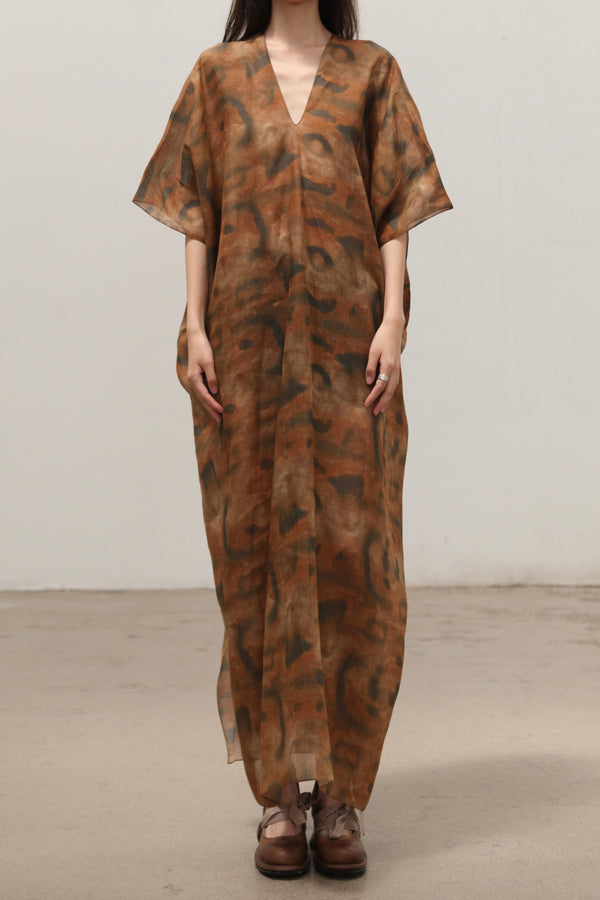Cortana 25 Early Spring KAFTAN Dress Spain CTN-SS25-A3555-TAIYO PRINT